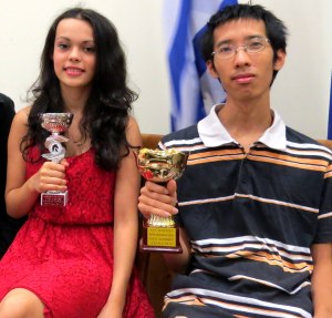 Ashley Tapp(CAN) and IM To(HUN) at Kavala Open