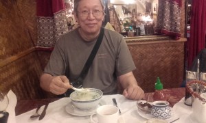 Coconut cream vegetable soup